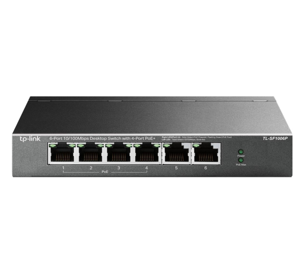 TP-Link 6p TL-SF1006P (6x10/100Mbit, 2xPoE+) - 1201250 - zdjęcie